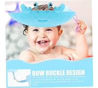 BESPORTBLE Shampoo Hat with Cartoon Crab Design Ear Protection Hair Washing Cap for Boy Girl and Elastic Fit for Bathing Haircuts and Sun Shield Durable Soft Material
