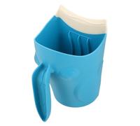 BESPORTBLE Shampoo Rinse Cup for Boy Girl with Curved Design to Prevent Water in Eyes Cute Cartoon Frog Shape for Easy Grip Handle Bath Tub Rinser for Hair Washing