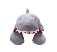 BESPORTBLE Shark Shape Hooded Neck Pillow Soft Plush Travel Pillow with Pp Cotton Filling Easy to Wear Not to Fall off Funny Unisex for Party Photo Props and Camp-outs