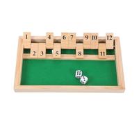 BESPORTBLE Shut The Box Wooden Dice Game Board for Adults and Unique Design Family Tabletop Game Mental for Classroom Home Party and Pub Entertainment
