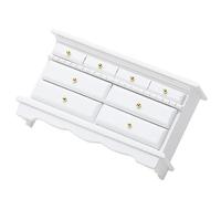 BESPORTBLE Side Cabinet Model Miniature Scene Accessory for Dollhouse Decoration Delicate Design with Openable Drawer for DIY Mini House Enthusiasts and Collectors