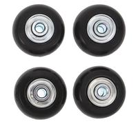 BESPORTBLE Silent Pu Suitcase Replacement Wheels Set 40x18mm, 4pcs Luggage Spinner Wheels Repair Kit with Screws and Washers for Travel Suitcases and Trolleys