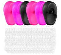 BESPORTBLE Silicone Ear Covers Designed to Fit Ear Shape Comfortably 206pcs for Hair Dye and Shower Protection Convenient to Store Plastic Protectors for Hair Salons and Washing