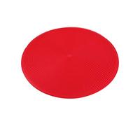 BESPORTBLE Silicone Microwave Oven Mat 10-inch Red Anti-slip Hot Pot Pad Heat-resistant Dining Tableware Placemat for Kitchen and Table Protection