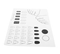 BESPORTBLE Silicone Nail Mat for Nails White Solid Color Non-slip Manicure Mat Suitable for Beginners and Home Use