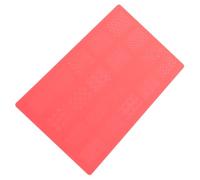 BESPORTBLE Silicone Nail Stamping Plate DIY Nail Template for Manicure Embossed Patterns Easy to UV Glue Red