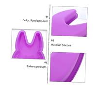 BESPORTBLE Silicone Tooth Cake Mold with Rabbit Ear Shape High Temperature Resistant Dessert Baking Tool DIY Food Grade Silicone Mold for Oven and Refrigerator Use Random Color Random Color