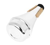 BESPORTBLE Silver Abs Trumpet Mute for Beginners, Lightweight Practice Trumpet Dampener, Noise Reduction Accessory for Child Learning and Silent Practice
