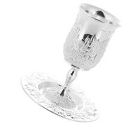 BESPORTBLE Silver Plated Kiddush Wine Cup Set for Passover and Shabbos Dinner Table, Zinc Alloy Goblet with Unique and Elegant Design, Meaningful Way to Honour Heritage and Elevate Dining
