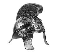 BESPORTBLE Silver Roman Soldier Helmet Cosplay Costume Accessory Realistic Ancient Party Hat Prop for Men Women and Easy to Store Roman Helmet for Festival and Family Parties