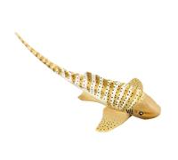 BESPORTBLE Simulation PVC Water Creature for Boy Girl Realistic Zebra Shark in Yellow Educational Bath Color Cognition and Imaginative Play Non-toxic Material for Safe Use