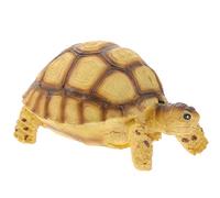 BESPORTBLE Simulation Resin Turtle Statue Sulcata Tortoise Ornament Miniature Reptile Decoration for Home and Fish Tank Accents