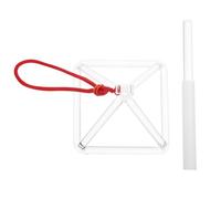 BESPORTBLE Singing Pyramid 4-inch Sound Therapy Instrument Quartz Crystal Meticulously Tuned with Mallet Pyramid Shape to Promote Inner Peace and Relaxation for Meditation Spaces and Yoga