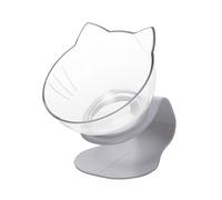 BESPORTBLE Single Cat Bowl Cat Food Bowl Cat Feeding Bowl for Kittens Cat Bowls Slanted Feeder Dog Bowl Neck Protection Bowl Tipped Feeding Bowl White