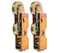BESPORTBLE Sliding Door Rollers with Steel Ball Bearing 2pcs for Cabinet Doors Galvanized Iron Material Strong Bearing Capacity Low Noise