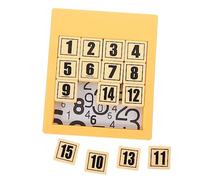 BESPORTBLE Sliding Number Puzzle Brain Teaser for Educational Sorting Slide Puzzle Game Hand Eye Coordination and Cognitive Skill Development Bright Intelligence Board for Early Learning and