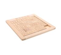 BESPORTBLE Sliding Number Puzzle for Wooden Brain Teaser Logic Game for Cognitive Development Early Learning Math Support Portable Montessori Educational Puzzle for Teens