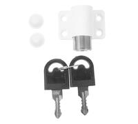 BESPORTBLE Sliding Window Lock Zinc Alloy Safety Theft Sash Stopper with Key for Home Office School Indoor Ventilation Protection