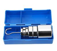 BESPORTBLE Slotted Mass Set with Hanger, Steel, 1 Set for Middle School Physics Experiments in Classroom