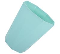 BESPORTBLE Small 5l Household Trash Can Diamond Pattern Plastic Waste Bucket for Office Bedroom Bathroom Use, Compact Green Gemstone Rubbish Bin