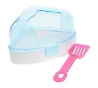 BESPORTBLE Small Animal Bathing Tub Five-pointed Star Design Anti-skid Base Easy to Clean Plastic Hamster Bathtub for Gerbils Mice and Other Small Pets Blue