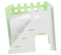 BESPORTBLE Small Animal Cage Villa Two-level Hideout for Hamsters Guinea Pigs Chinchillas and Squirrels Smooth Finish Easy to Place Any Cage