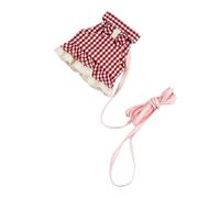 BESPORTBLE Small Animal Harness and Leash Set for Rabbits Guinea Pigs and Ferrets Adjustable Plaid Design Size S for Outdoor Adventures