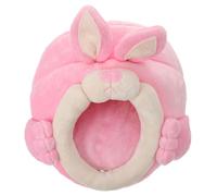 BESPORTBLE Small Animal Hideout Warm Nest for Cage Portable Soft Cloth Bed Cozy Winter Insulated House for Rabbit Hamster Sugar Glider Guinea Pig Travel and Indoor Use