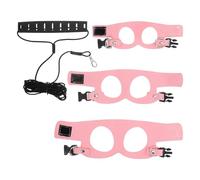 BESPORTBLE Small Animal Vest Harness and Leash Set for Hamster, Ferret, and Squirrel - Pink Adjustable Soft Mesh Pet Harness with 2M Traction Rope for Indoor Outdoor Use