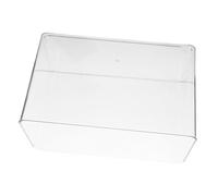 BESPORTBLE Small Betta Fish Tank Portable Plastic Aquarium for Desktop Clear Rectangular Mini Fish Bowl for Turtle Habitat and Reptile Terrarium Compact