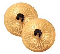 BESPORTBLE Small Copper Finger Cymbals for Belly Dance and Stage Performance Durable Finger Percussion Instrument with Smooth Edges and Elastic Bands for Childrens Dance and Entertainment