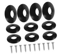 BESPORTBLE Small Guitar Gasket Tuner Accessory with Screws Portable Tuning Peg Washers for Ukulele and Acoustic Guitar Replacement Spacers for Stable Tuning and Improved Playability Black
