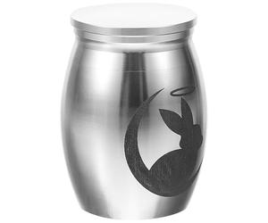 BESPORTBLE Small Pet Urns Stainless Steel Ashes Holder for Rabbit Cremation and Personal Keepsake