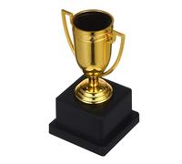BESPORTBLE Small Plastic Trophy for Sports Competitions and Awards, Gold Color Delicate Winner Trophy for Student Parties and Games, Award Prize