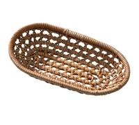 BESPORTBLE Small Rattan Woven Towel Basket Organizer Home and Office Sturdy Autumn Vine Storage Basket for Face Towels for Bathroom and Bedroom
