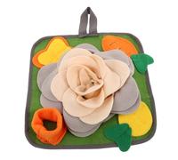 BESPORTBLE Small Snuffle Mat for Rabbits and Small Pets Multipurpose Slow Feeder Pad and Enrichment for Hamsters Rats and Bunnies Safe Interactive Smelling to Stimulate Intelligence and