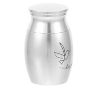 BESPORTBLE Small Stainless Steel Bird Urn for Ashes Mini Keepsake Memorial Holder with Elegant Design, Permanent Resting Place for Pet Bird Ashes, for Memorial