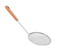 BESPORTBLE Small Stainless Steel Kitchen Strainer Spoon with Long Handle Fine Mesh Skimmer for Oil Filtering Multi Functional Utensil for Frying Poached Eggs Vegetables and Meat Cooking