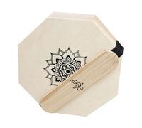 BESPORTBLE Small Wooden Cajon Drum Box Octagonal Lightweight Portable Percussion Instrument with Three Tone Sound System for Beginners Musicians and Music Enthusiasts