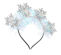 BESPORTBLE Snowflake Glitter Headband for Women Festive Christmas Hair Accessories Lightweight Decorative Party Headband with Design for Holiday Celebrations and Events