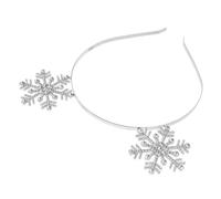 BESPORTBLE Snowflake Headband Christmas Sparkling Snowflake Hair Clip Winter Headband Decorations Sequins Tiara Winter Holiday Party Favors