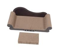 BESPORTBLE Sofa Shaped Cat Scratching Couch with Pillow-like Armrest Corrugated Paper Scratch Pad Lounger for Indoor Cats Modern Home Integration Furniture Protector for Tidy Pet Owners