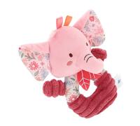 BESPORTBLE Soft Pink Rattle Ring for Newborns Plush Interactive Stuffed Animal with Gentle Sound for Sensory Development for Exploration and Bonding
