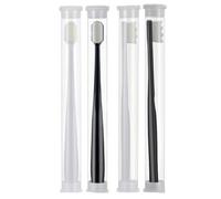 BESPORTBLE Soft Toothbrushes for Adults with Micro-Nano Wool Fibres, Abs Handle, 4pcs Pack, Complete Teeth Cleaning and Oral Health Care Manual Toothbrushes for Household Use