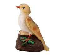 BESPORTBLE Solar Bird Lights Garden Sculpture Resin Robin Lamp Craft Fairy Statue Outdoor Decor for Yard