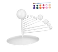 BESPORTBLE Solar System Model Kit with Planets Abs Science Activity for Astronomy Enthusiasts Realistic Space Project for Boys Educational Craft for Family Interaction and Decoration