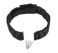 BESPORTBLE Solid Stainless Steel Watch Band Ladder Design Men Women Bracelet Watch Band for Office Casual Use