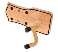 BESPORTBLE Solid Wood Guitar Wall Hanger Mount Wall Mount for Acoustic Electric Bass Guitars and Ukulele Space-Saving Musical Instrument Organizer with Secure Support for Living Studio
