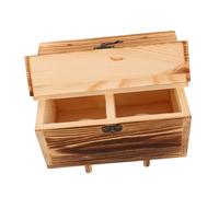 BESPORTBLE Solid Wood Parrot Breeding Box with Dual Entry Holes and Perches Weather-resistant Outdoor Bird Nesting House for Parakeets Lovebirds and Budgies Compact Wall Tree Mount Design