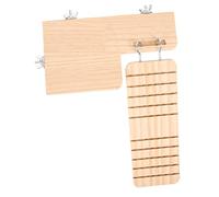 BESPORTBLE Solid Wood Platform Toys for Hamsters Biting Ladder Plaything Wooden Climbing Toy Cage Hanging Platform Random Style